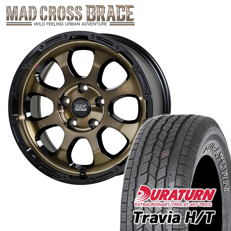 MAD CROSS GRACE 16x7.0J 5/114.3 +38 ブロンズ BRC/BK DURATURN MAD CROSS GRACE 16x7.0J 5/114.3 +38 ブロンズ BRC/BK DURATURN